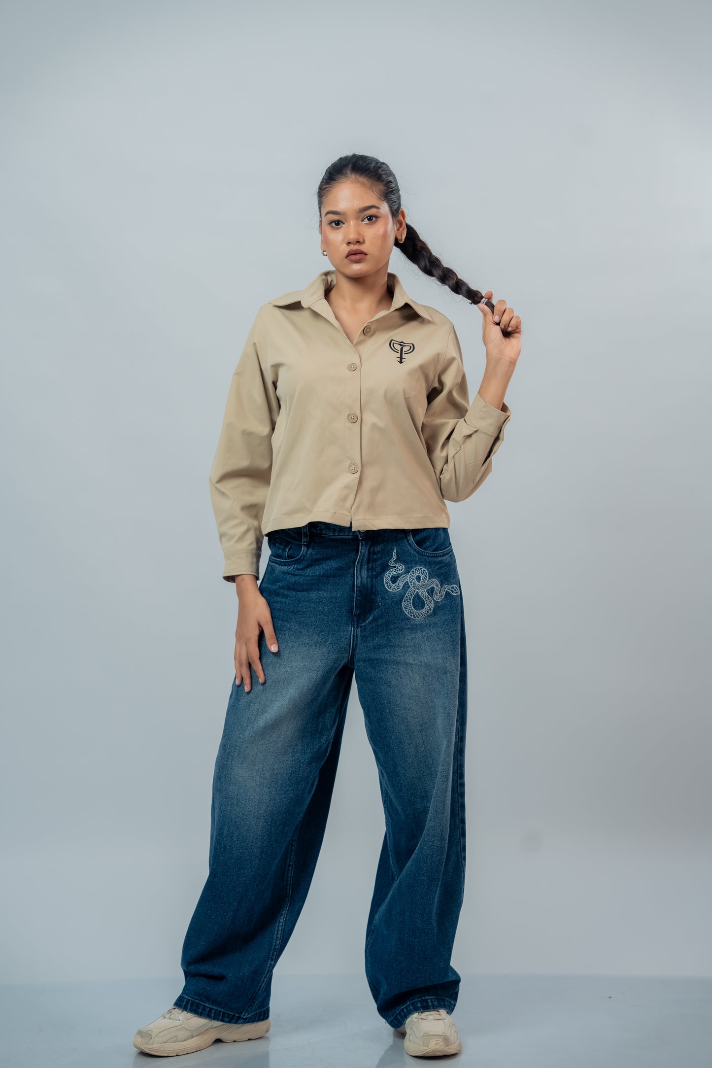 VEIL CROPPED SHIRT