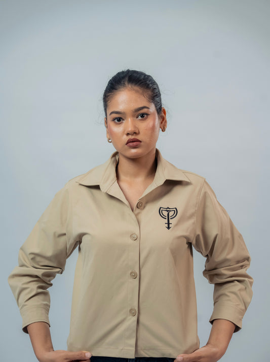 VEIL CROPPED SHIRT