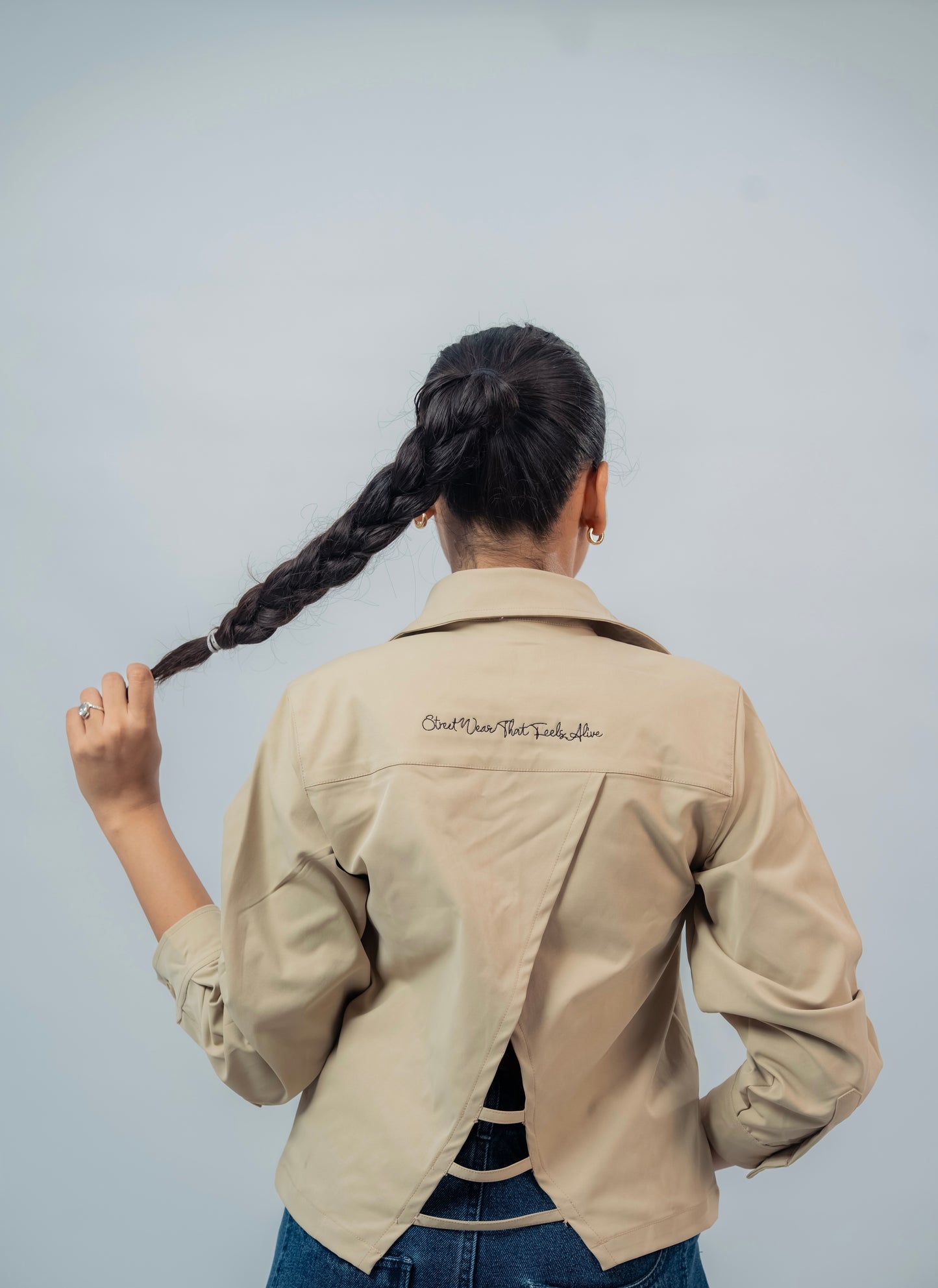 VEIL CROPPED SHIRT