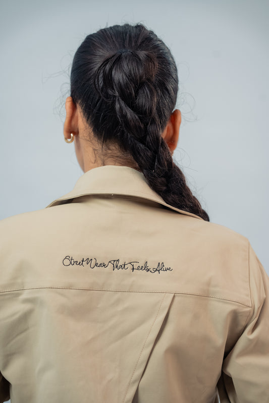 VEIL CROPPED SHIRT
