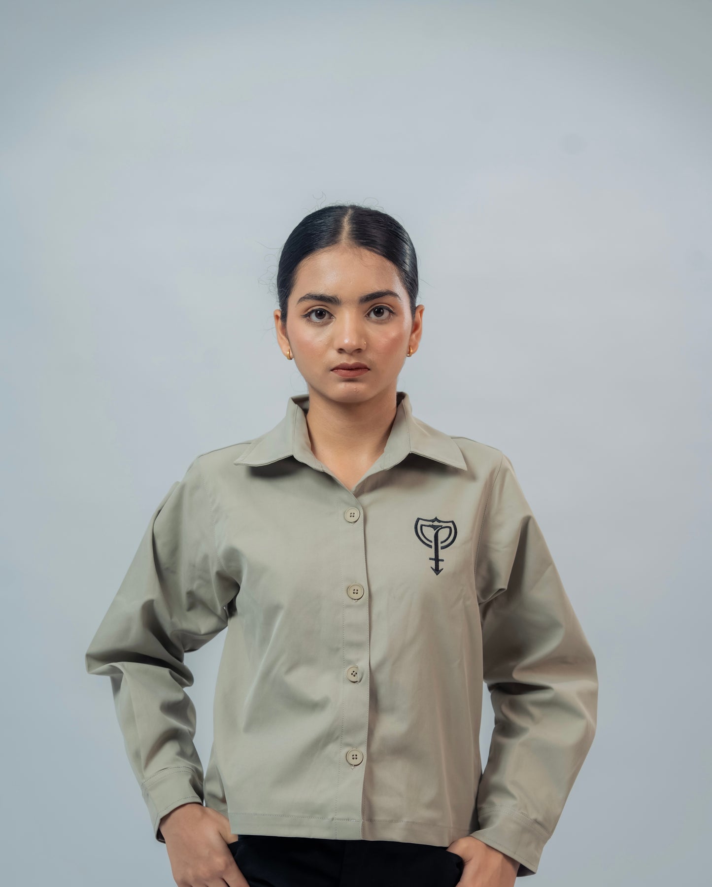 VEIL CROPPED SHIRT